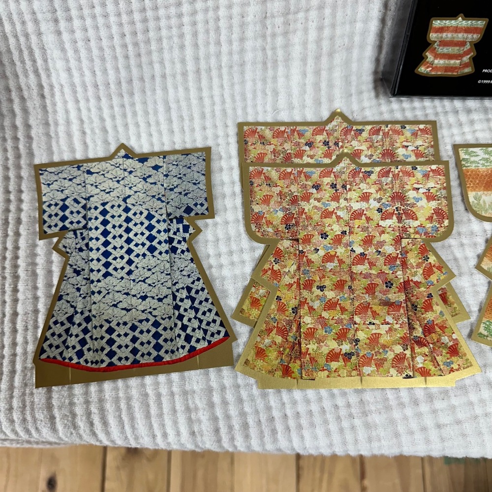 VTG Metropolitan Museum Of Art Japanese Robes 7 Stationary Cards and 7 Envelopes - Picture 3 of 8